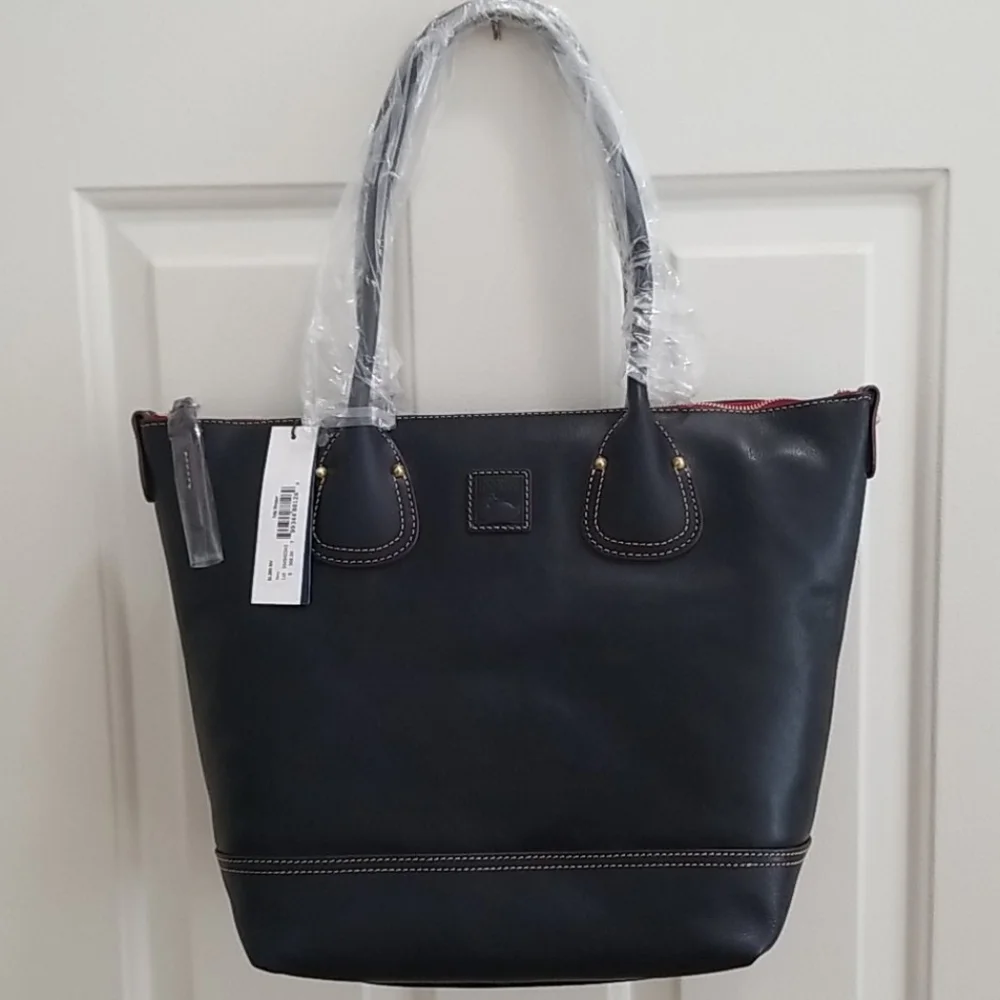 Dooney & Bourke Navy blue Leather Tote - Picture 1 of 12